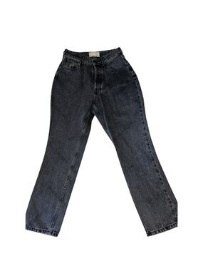 Everlane The Curvy 90s Cheeky Straight Jean Black Women's Sz 27 black